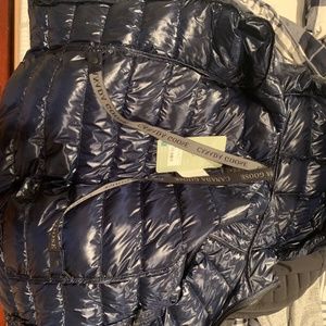 Canada Goose Men's Blue Black Label Black Disc Crofton Nylon Hooded Puffer Jacke